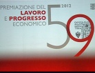 59° Premiazione del Lavoro e Progresso economico al Teatro Giovanni da Udine. 