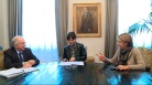 fotogramma del video Serracchiani e Telesca con Direttore Generale del Burlo